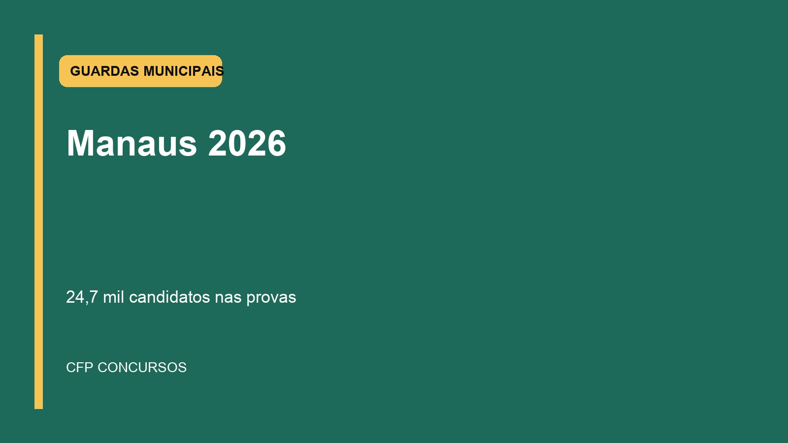 Concurso Guarda Municipal de Manaus 2026: mais de 24 mil fazem prova e gabarito entra no radar imediato