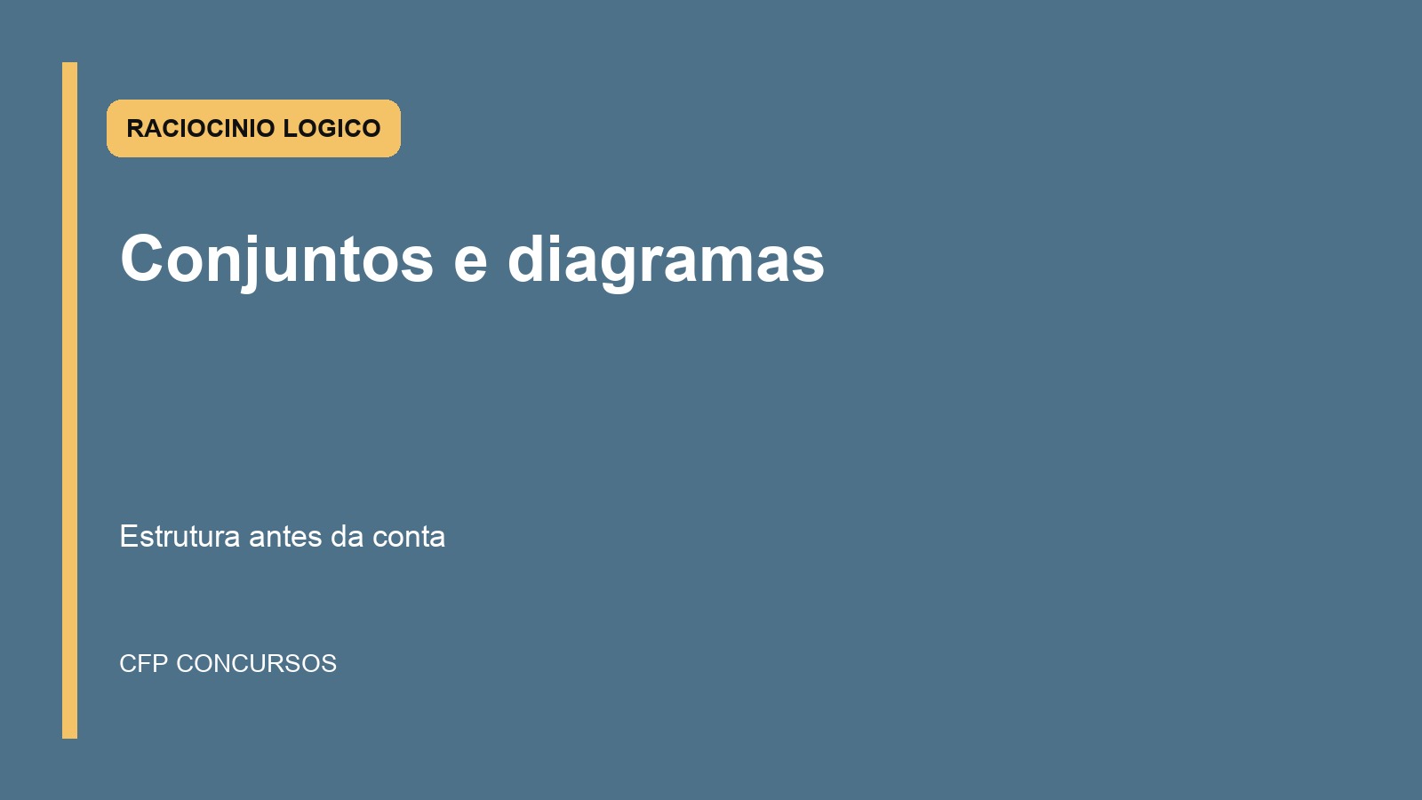 Conjuntos e diagramas lógicos em concurso policial: como enxergar a estrutura antes de fazer conta