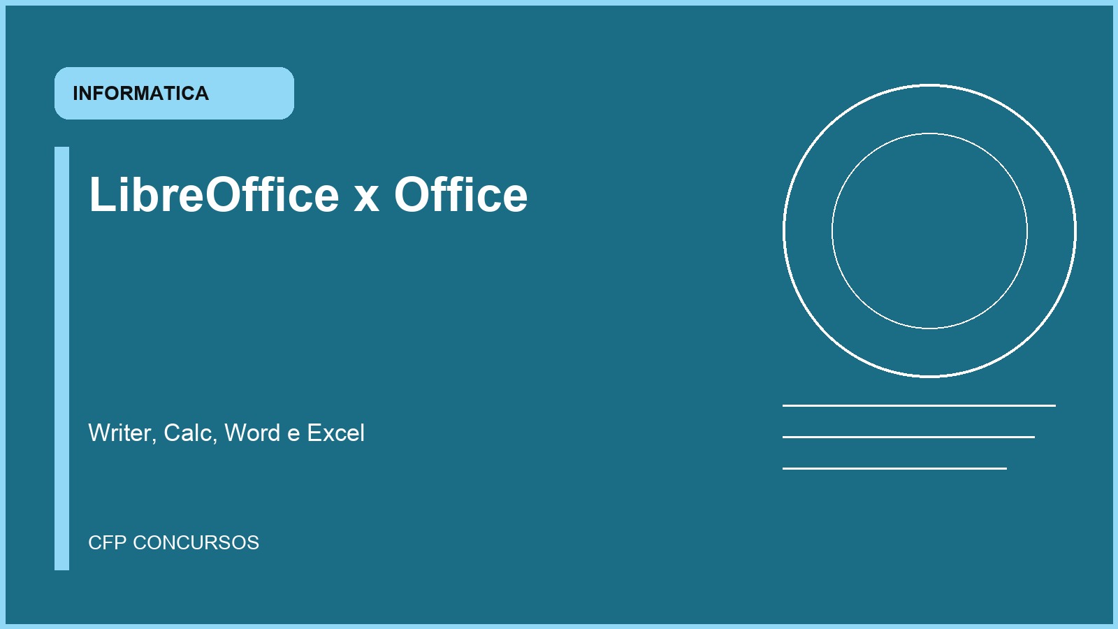 LibreOffice e Microsoft Office em Informática: o que muda na prova de concurso policial