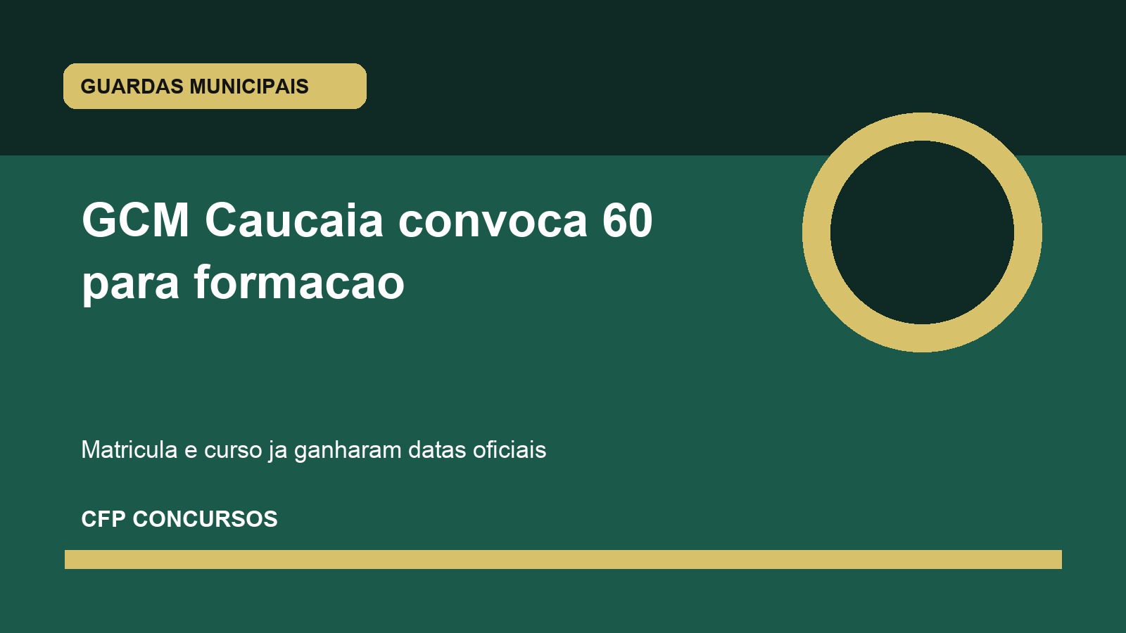 GCM Caucaia 2026: convocação para curso de formação tira 60 aprovados da espera