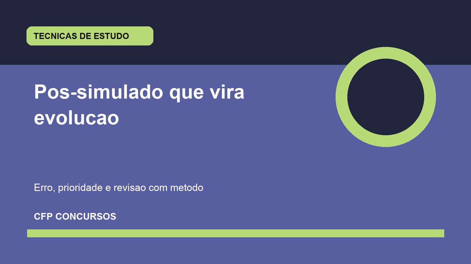 Pós-simulado em concurso policial: como transformar erro em plano de revisão em vez de só colecionar nota