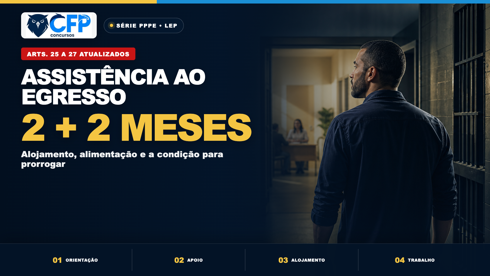 Assistência ao egresso na LEP: alojamento por dois meses para a PPPE