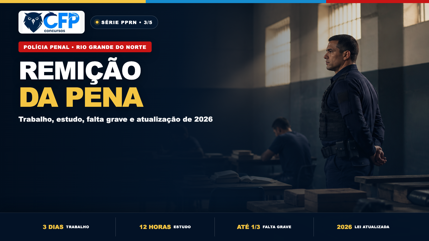 Remição da pena por trabalho e estudo: regras atualizadas para a PPRN