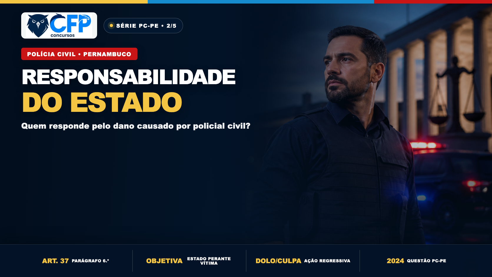 Responsabilidade civil do Estado: quem responde por ato de policial civil?