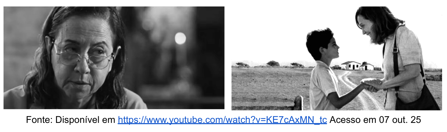 Cenas com diferentes profundidades de campo do filme Central do Brasil