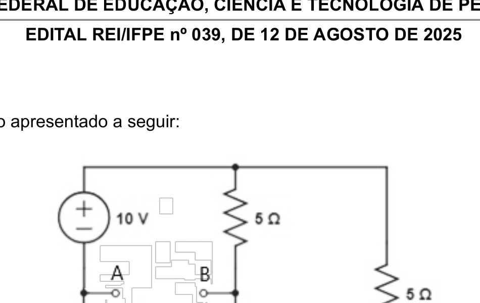 Circuito para equivalente de Thévenin