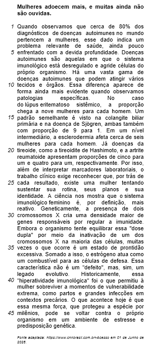 Texto Mulheres adoecem mais, e muitas ainda não são ouvidas