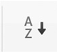 ícone de classificação de A a Z