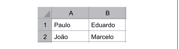 Planilha da questão 51