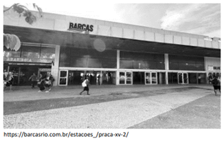 Edifício sob responsabilidade do Consórcio Barcas Rio