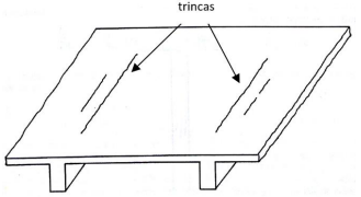 Laje de concreto fissuras