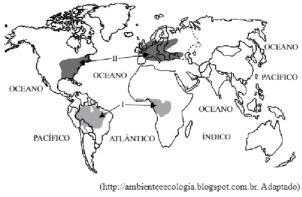Mapa problemas ambientais - áreas I e II