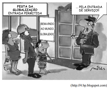 Charge sobre globalização