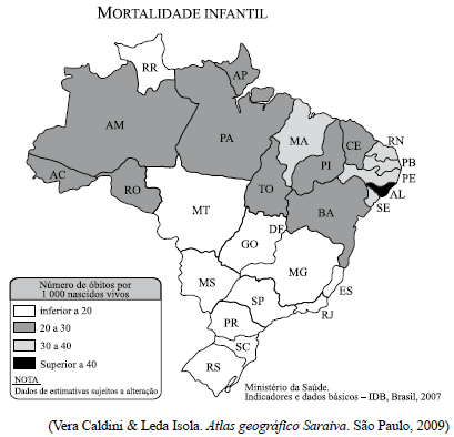 Mapa da Mortalidade Infantil no Brasil