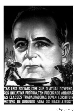 Cartaz do Estado Novo com Getúlio Vargas