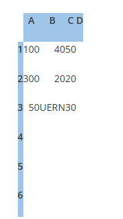 Planilha Excel com dados para fórmula SE