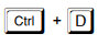 Atalho de teclado Ctrl+D Word