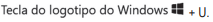 Tecla do logotipo do Windows + I