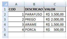 Planilha Excel 2007 - Soma dos valores