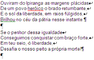 Marcas de formatação no Microsoft Word