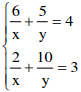 Sistema linear da questão 247