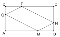 Retângulo ABCD e paralelogramo MNPQ