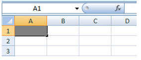 Tabela Excel célula cinza