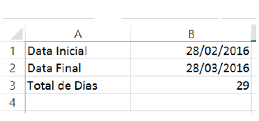 Imagem da questão Q681887 - Função DIAS Excel 2013