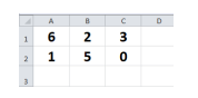 Planilha Excel para questão SE(B2^2>A1^0;B1+C1*B2/A2;3^C1)