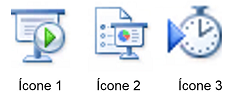 Imagem da questão Q890245 - ícones do PowerPoint 2010