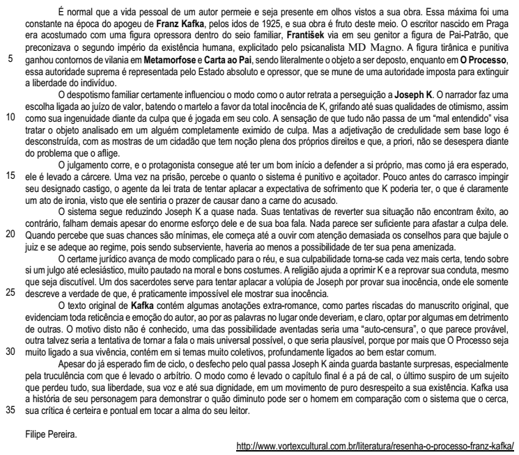 Resenha O Processo - Kafka