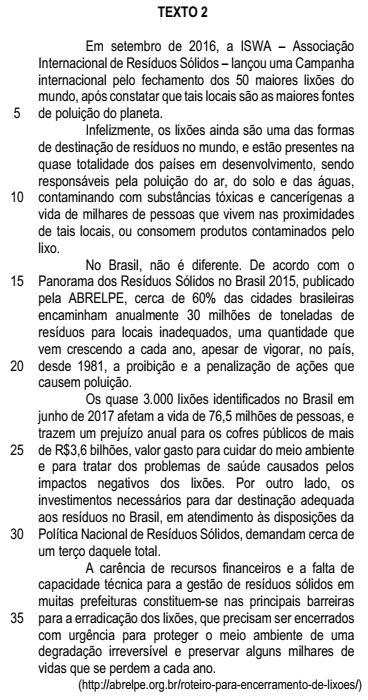Texto 1 e Texto 2 (continuação)