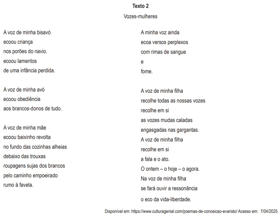 Poema de Conceição Evaristo