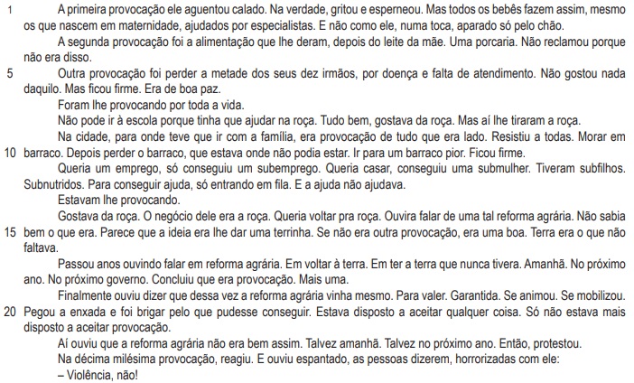 Prova Provocações