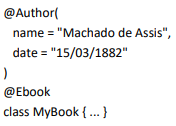 Exemplo de anotação em Java