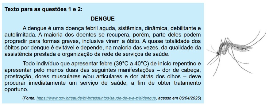 Texto sobre dengue