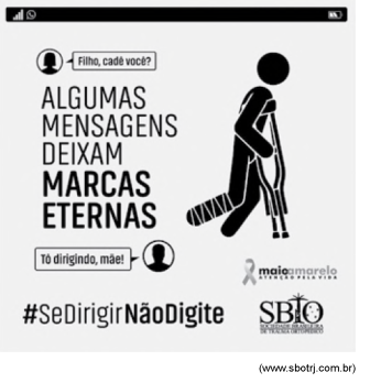 Campanha: Se dirigir, não digite